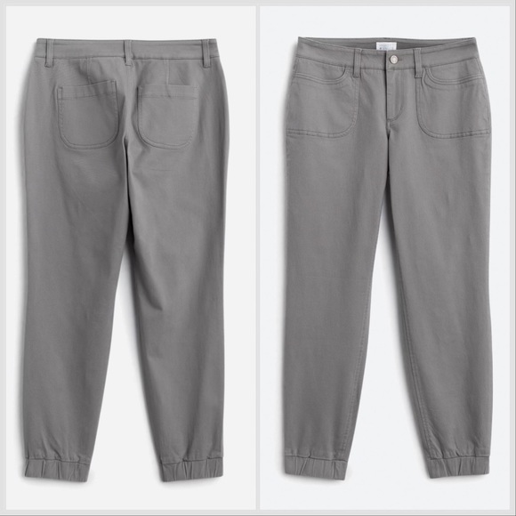 STITCHFIX $78 Market & Spruce gray Zita jogger chino pants, 6. - Picture 2 of 10